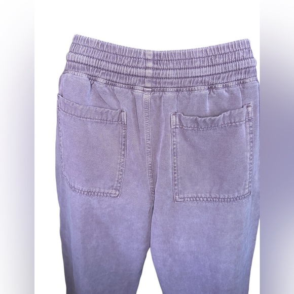 Zara woman’s purple lavender lilac, denim pants, joggers size M pockets Preloved - Picture 5 of 7